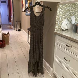 Dark green maxi dress